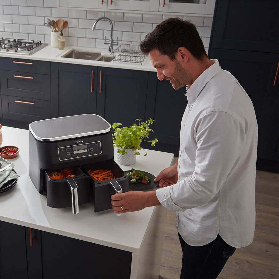 ninja foodi dual-zone-heißluftfritteuse - af300uk