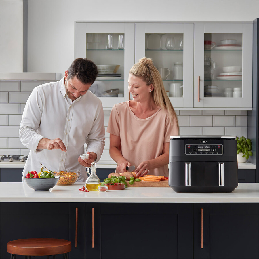 ninja foodi dual-zone-heißluftfritteuse - af300uk
