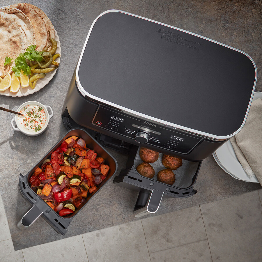 ninja foodi max dual-zone-heißluftfritteuse af400uk