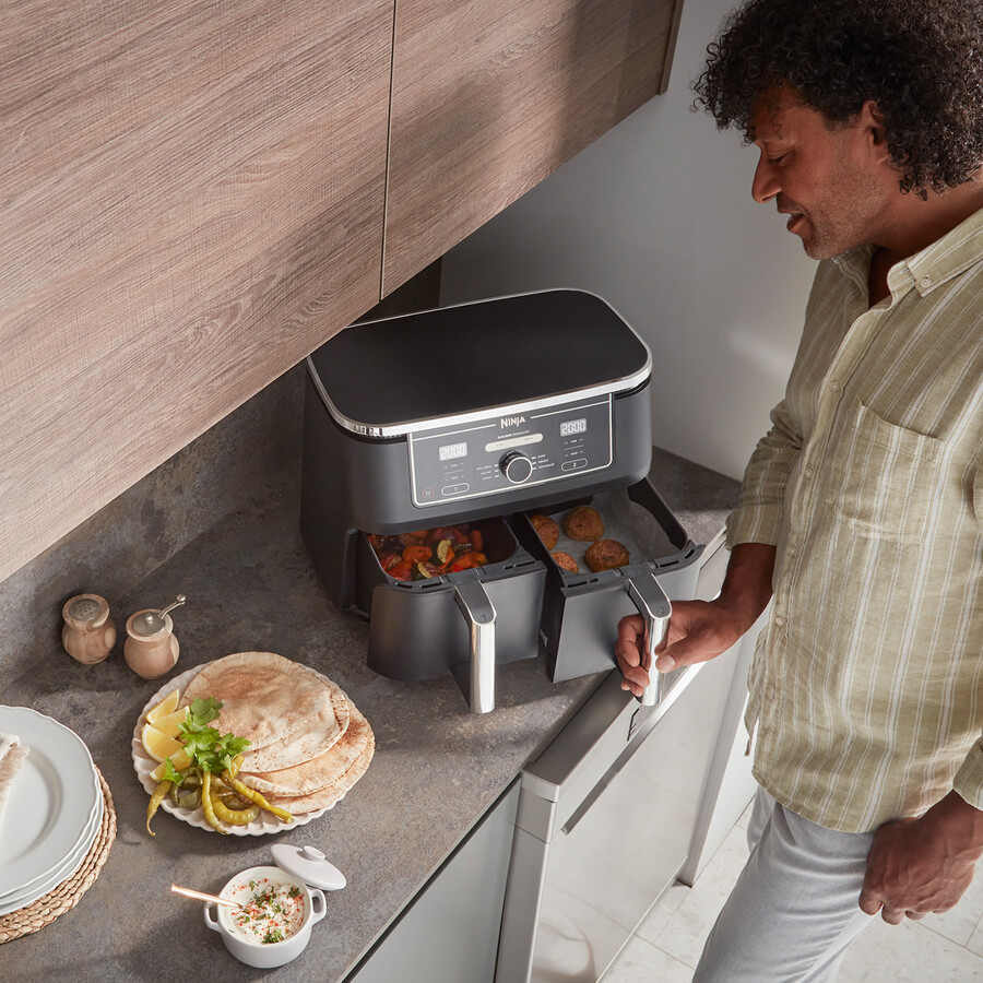 ninja foodi max dual-zone-heißluftfritteuse af400uk
