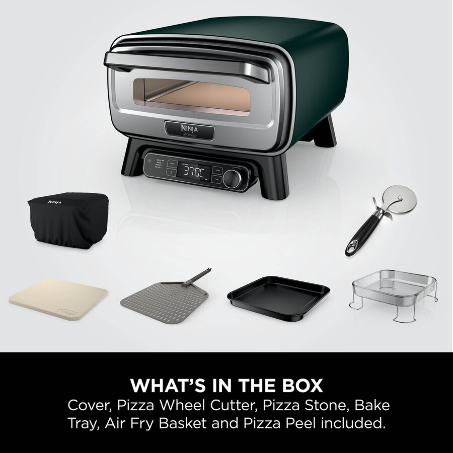 ninja artisan elektrischer outdoor-pizzaofen heißluftfritteuse – british racing green mo201ukdb