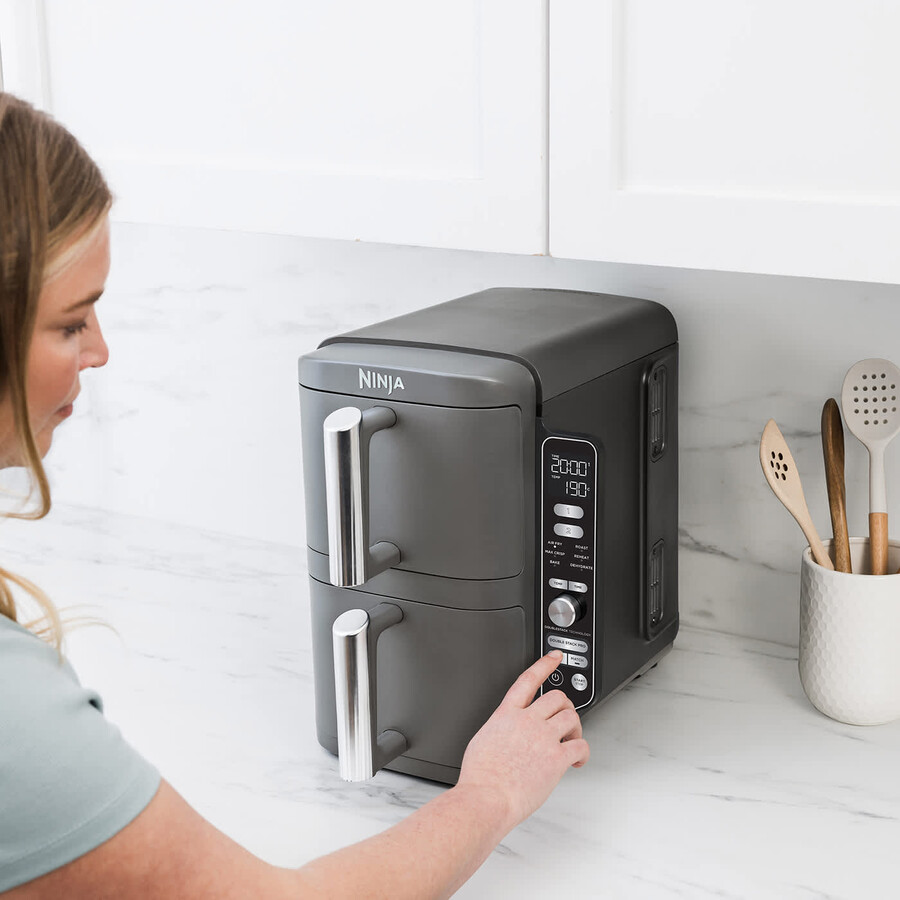 ninja double stack xl 95l heißluftfritteuse sl400uk