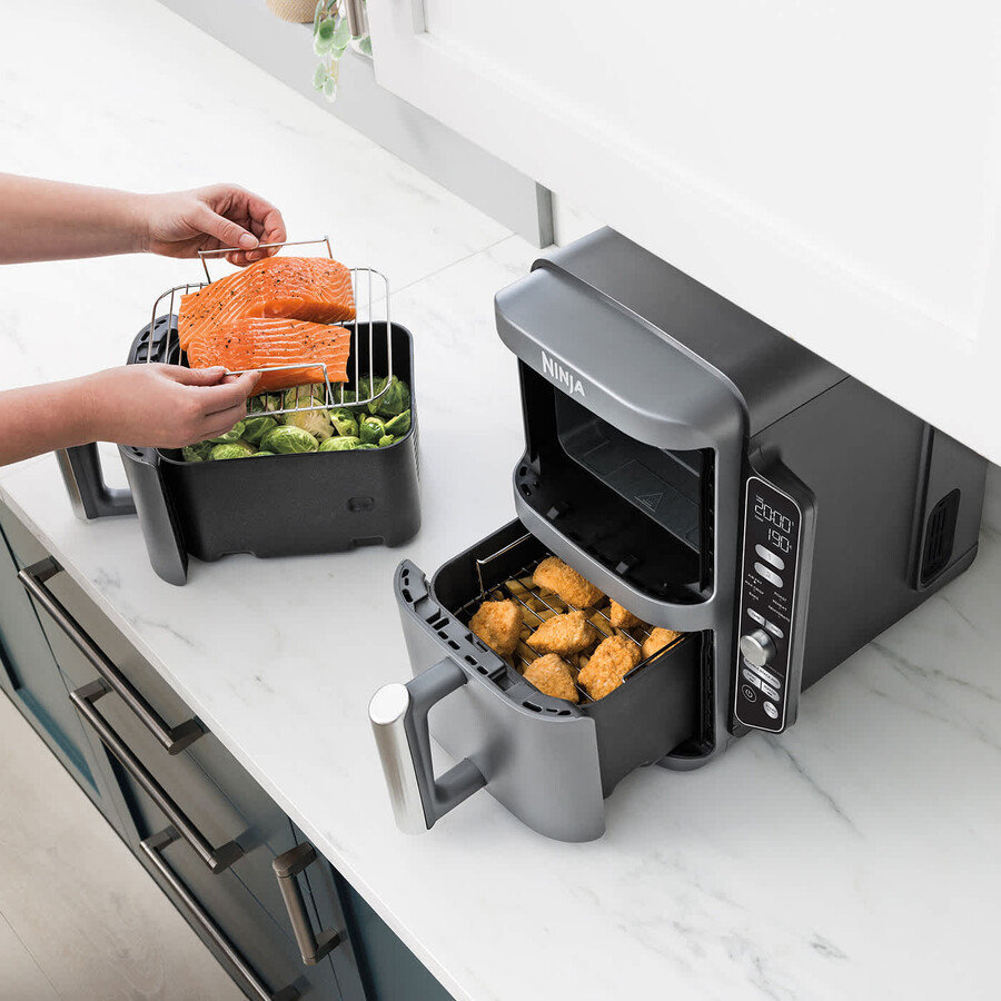 ninja double stack xl 95l heißluftfritteuse sl400uk