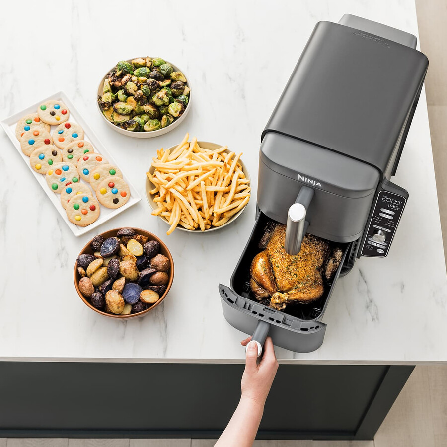 ninja double stack xl 95l heißluftfritteuse sl400uk