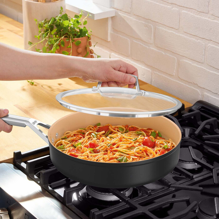 ninja keramik-bratpfanne mit verlängerter lebensdauer 26 cm cw90126uk