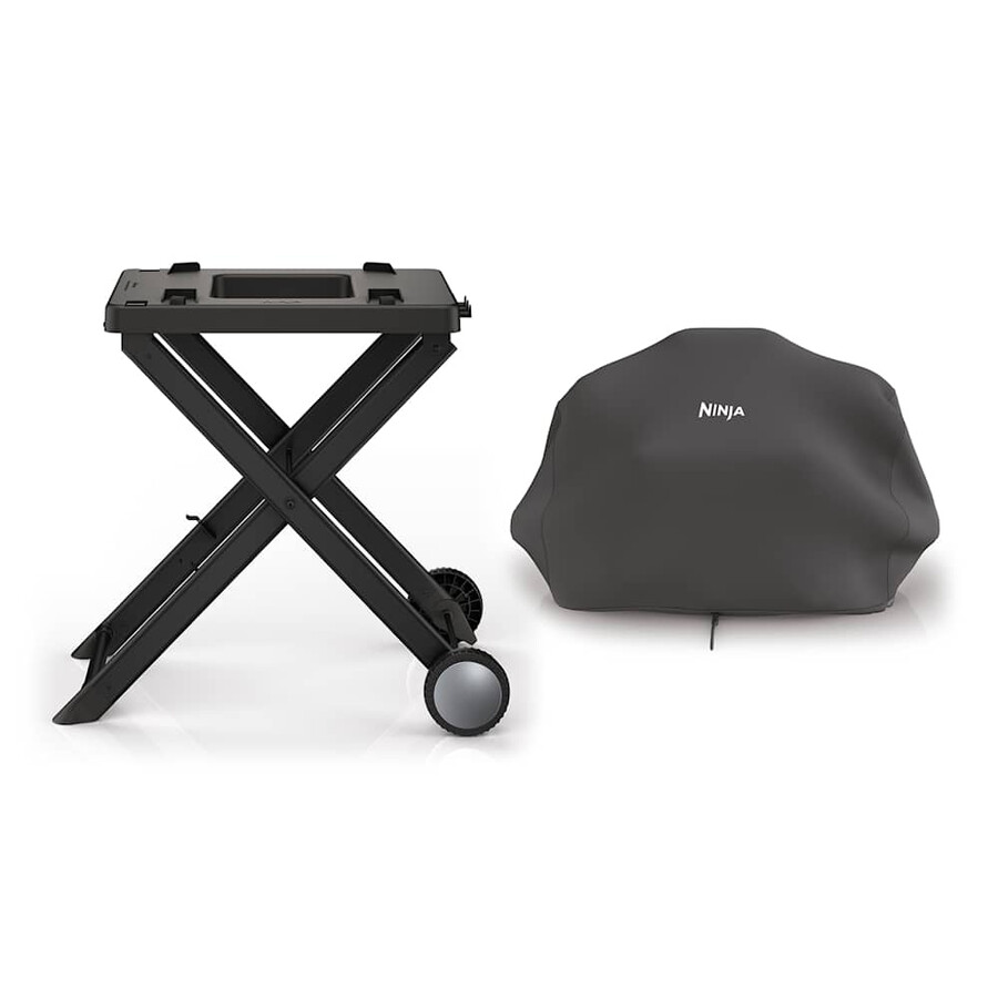 ninja woodfire elektrogrill-ständer abdeckungs-set