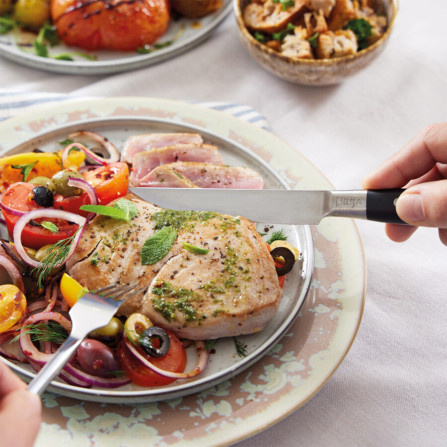 ninja foodi health grill- und steakmesser-set - ag551steak