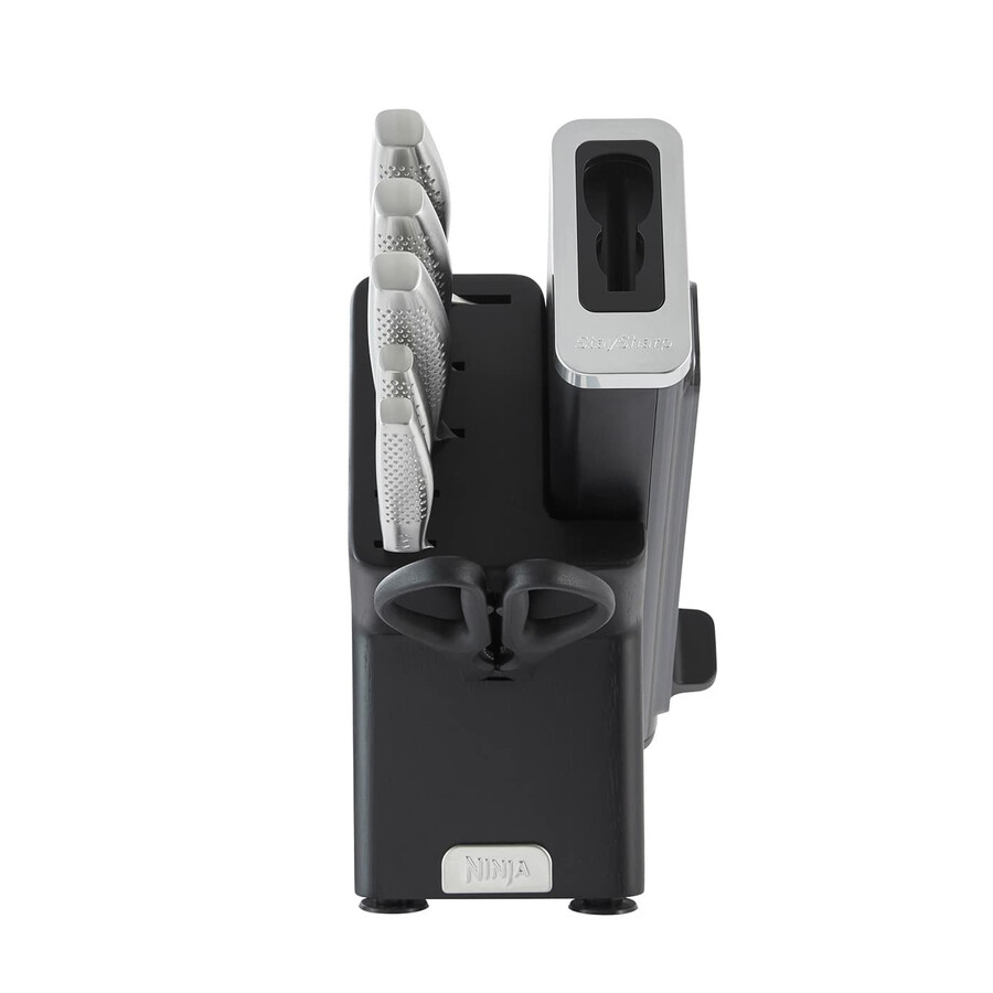 ninja staysharp edelstahl-messerset 6-teilig mit holzblock – k62006euuk
