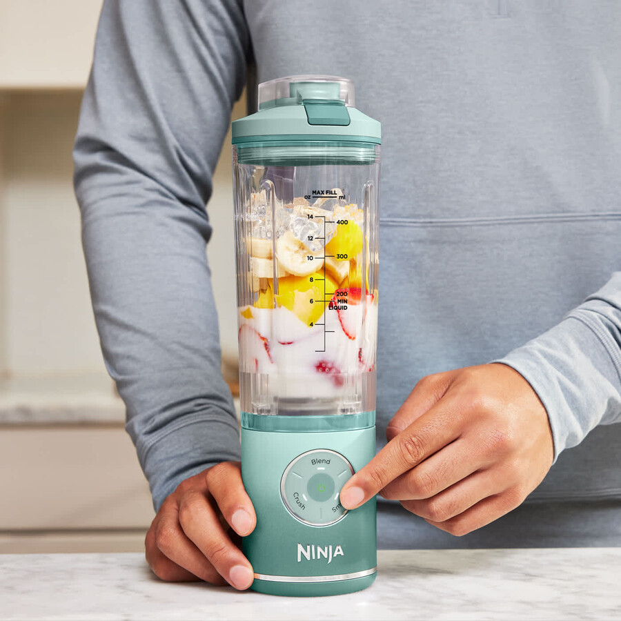ninja blast max tragbarer standmixer - seaglass bc251ukmt