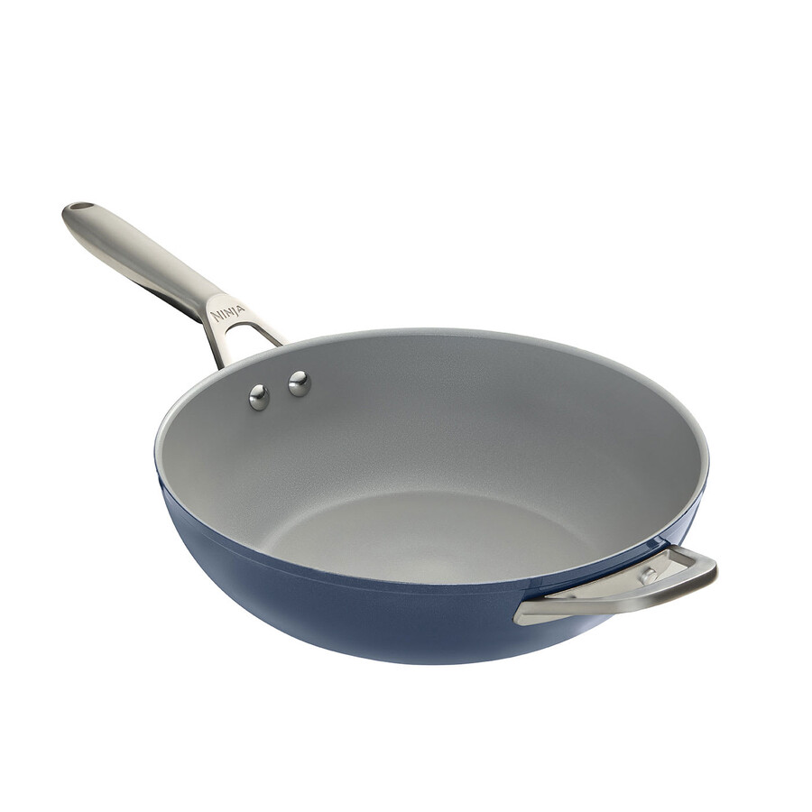 zerostick ceramic pro - 28 cm wok - mitternachtsblau