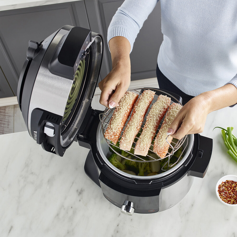 ninja foodi max 15-in-1 smartlid multikocher mit smart cook system 75l ol750uk