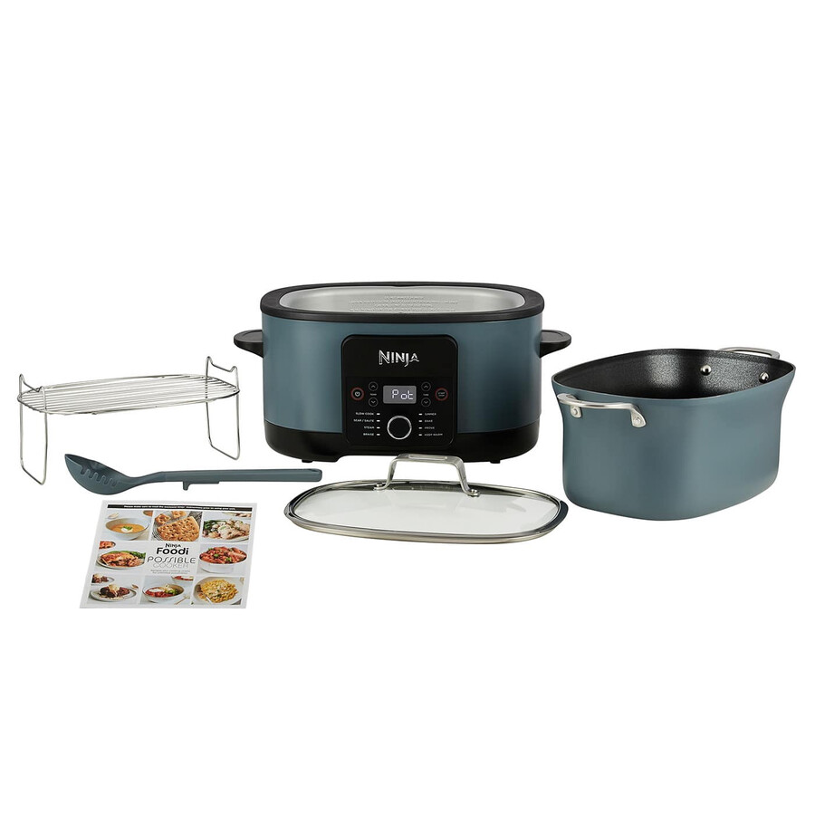 ninja foodi 8-in-1 possiblecooker slow cooker multikocher meersalz grau mc1001uk