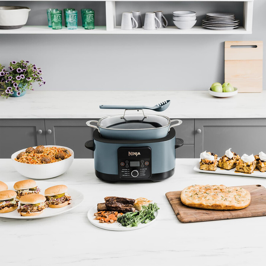 ninja foodi 8-in-1 possiblecooker slow cooker multikocher meersalz grau mc1001uk