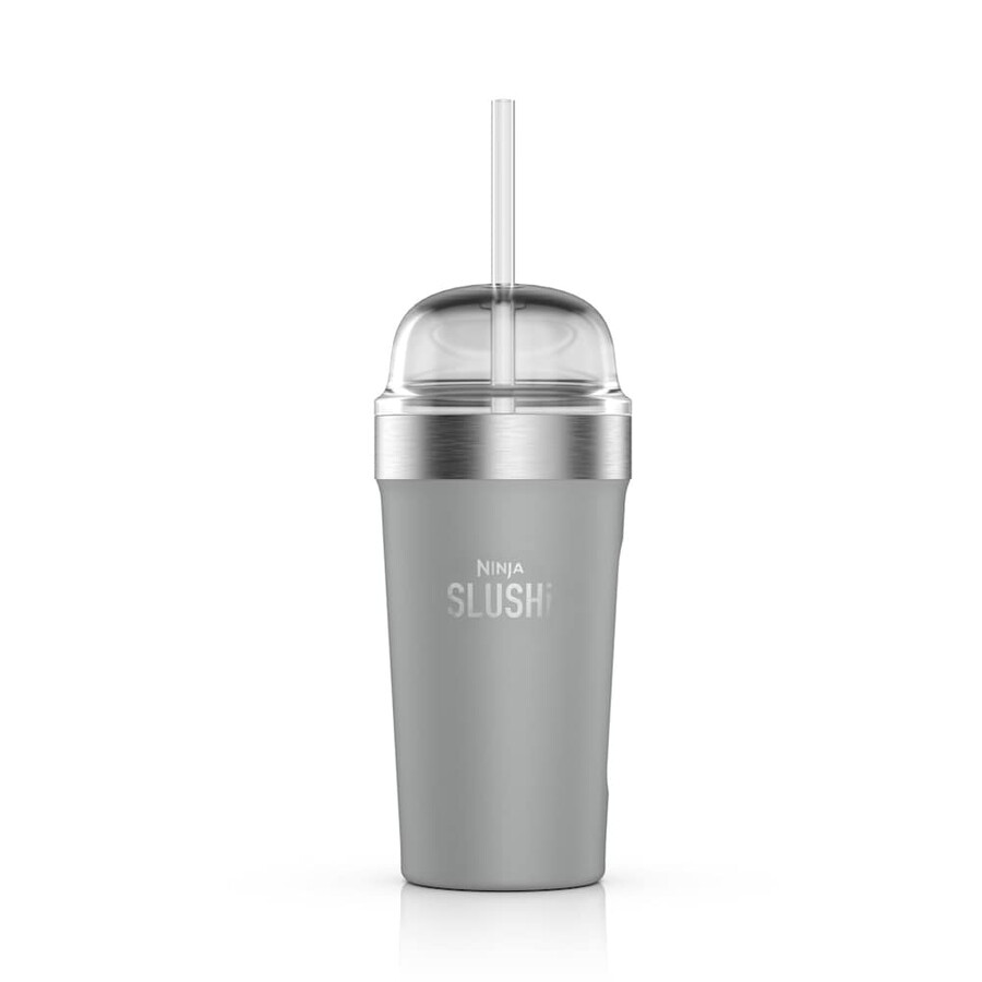 ninja slushi isolierbecher mit deckel und strohhalm – grau xskbblgreuk