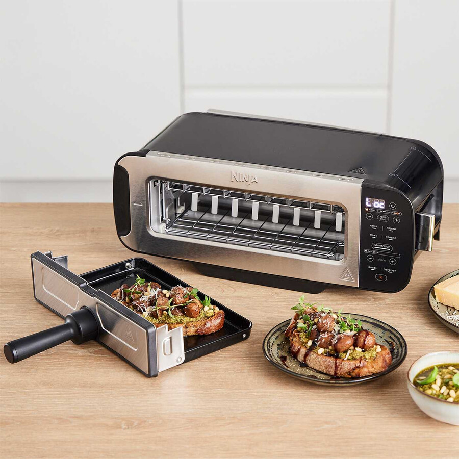 ninja foodi 3-in-1 toaster grill panini-presse schwarz st200uk